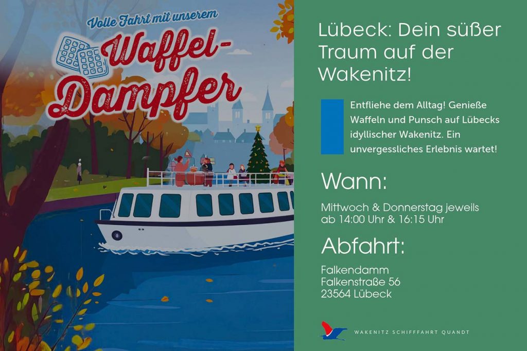 Waffeln satt und Punsh - Schifffahrt auf der Wakenitz